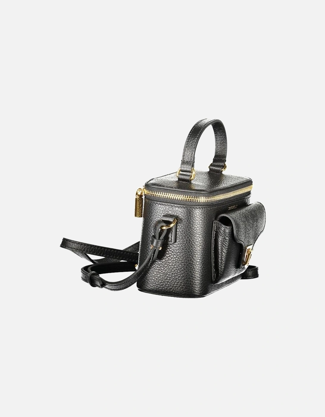 Leather Ankle Boots with Block Heel Women - Black Handbags