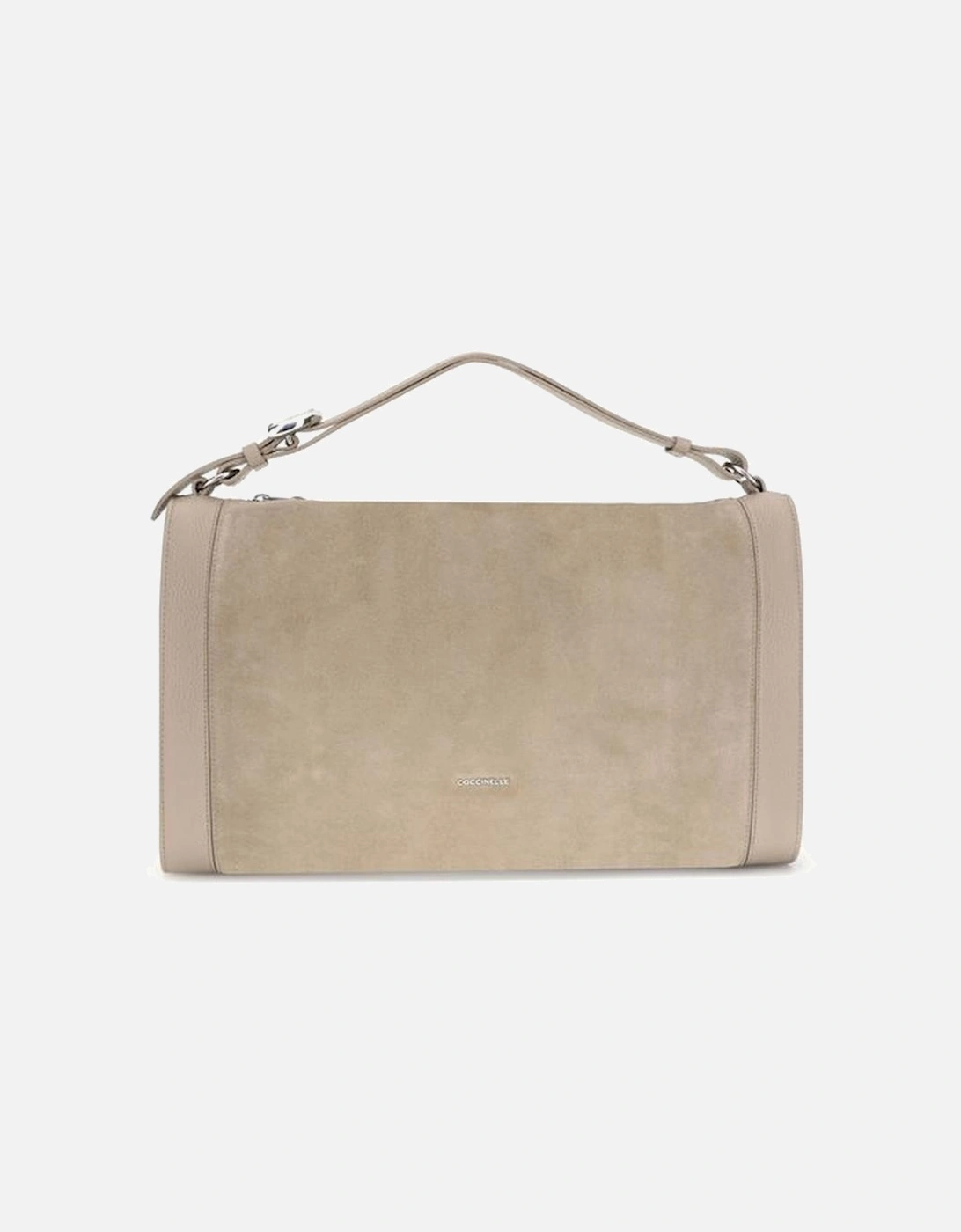Leather Biker Jacket with Zipper Detailing Women - Beige Handbags, 5 of 4