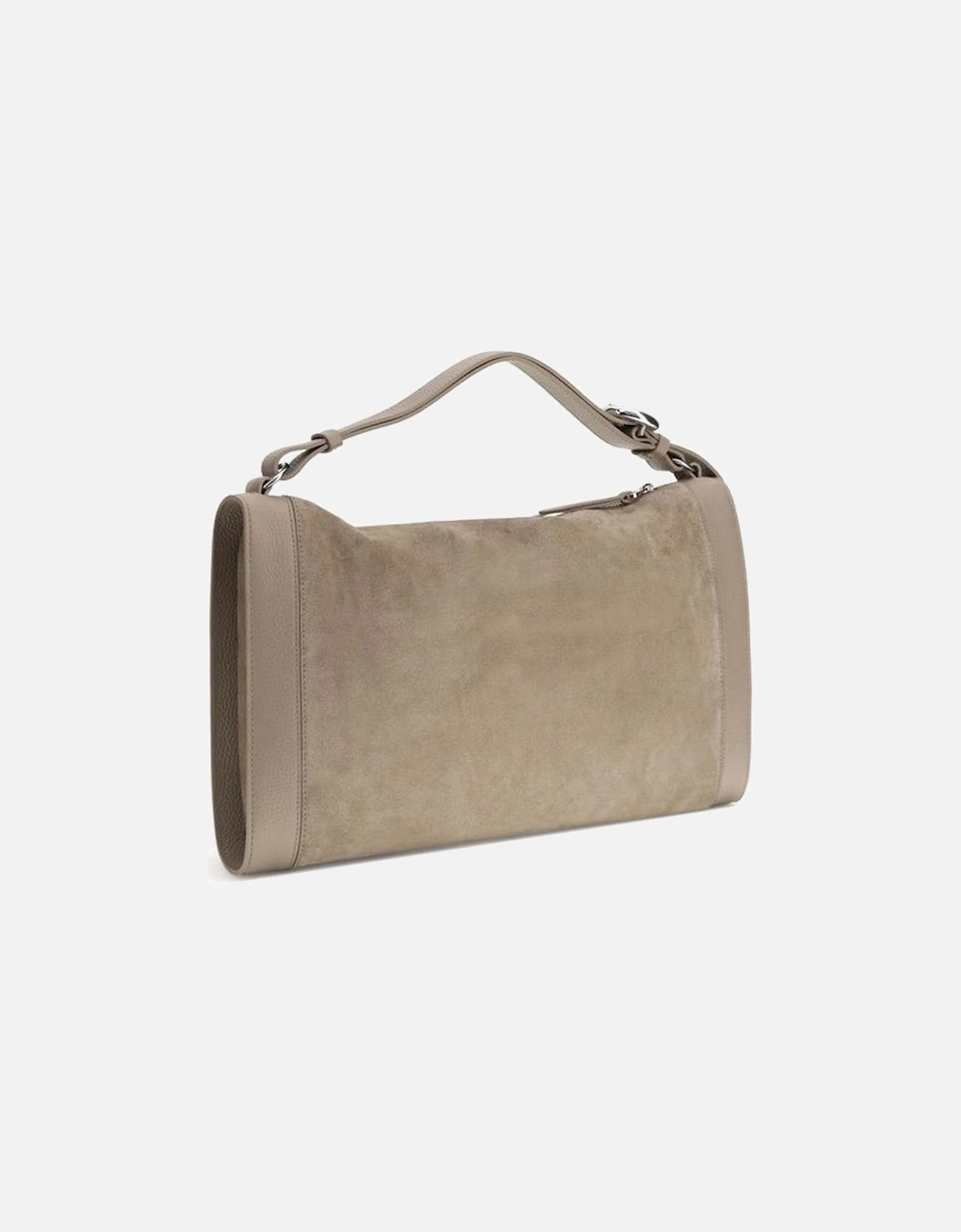 Leather Biker Jacket with Zipper Detailing Women - Beige Handbags