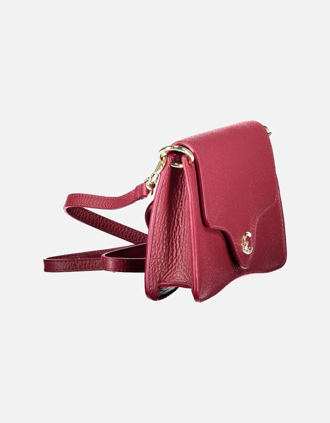 Leather Biker Jacket with Zipper Details Women - Purple Handbags