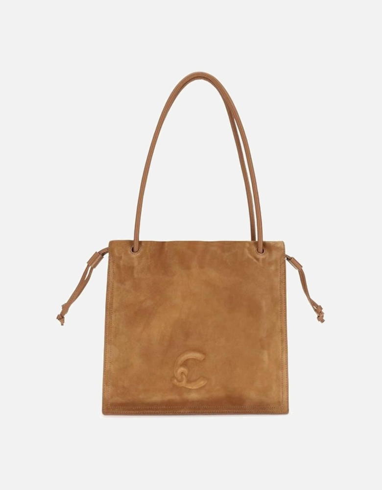 Leather Lace-Up Ankle Boots Women - Beige Shoulder Bags