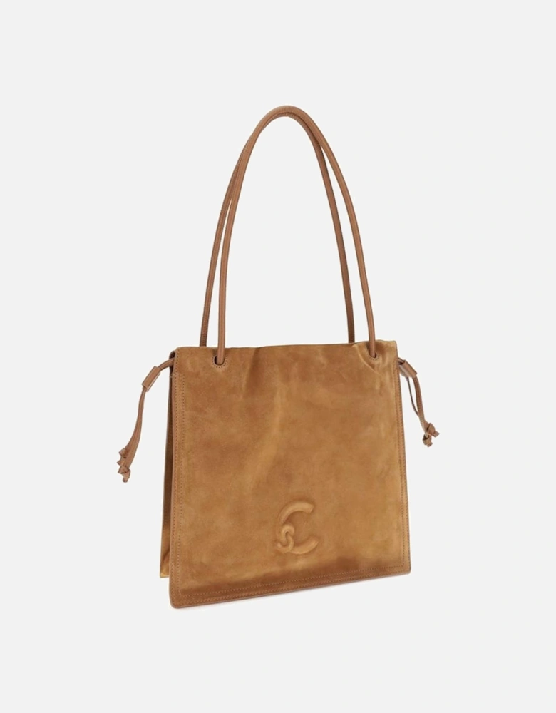 Leather Lace-Up Ankle Boots Women - Beige Shoulder Bags