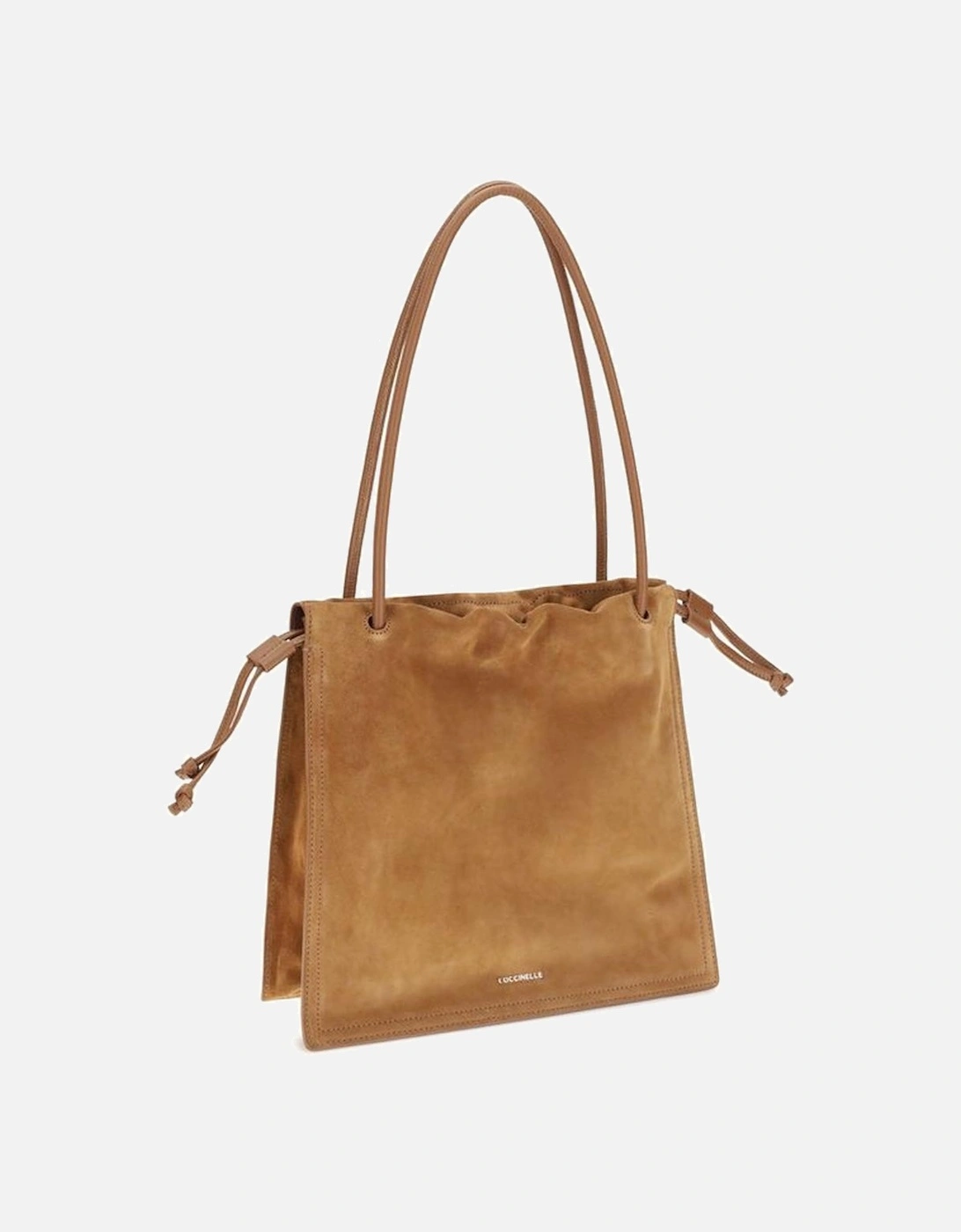 Leather Lace-Up Ankle Boots Women - Beige Shoulder Bags