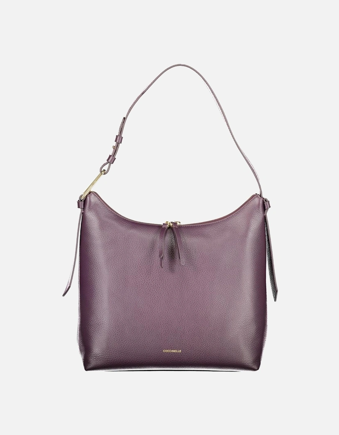 Leather High-Top Sneakers with Lace-Up Front Women - Purple Handbags, 4 of 3