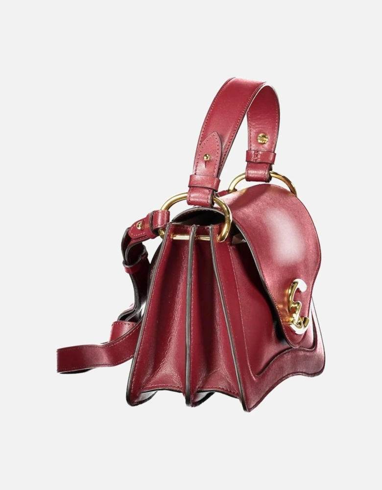 Leather Biker Jacket with Zipper Detailing Women - Purple Handbags