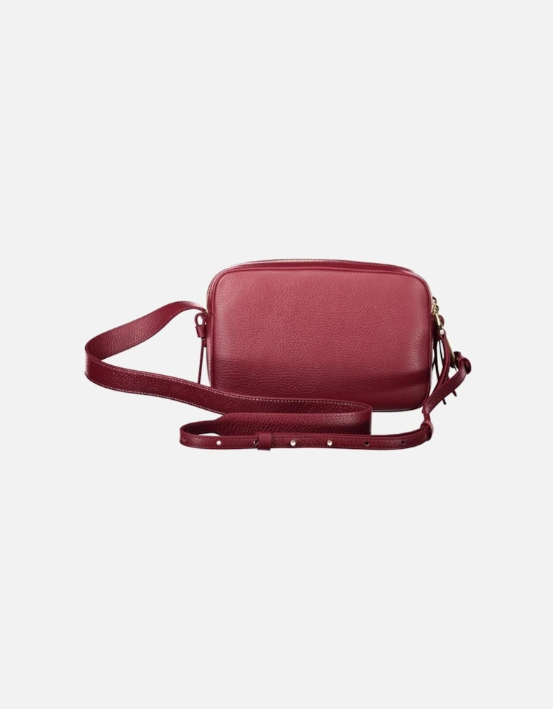 Leather Ankle Boots with Block Heel Women - Purple Handbags