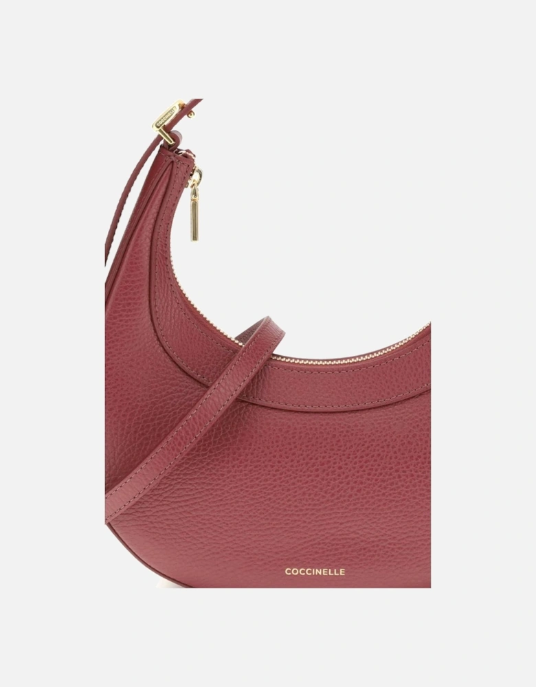Grained Leather Whisper Shoulder Bag Women - Red