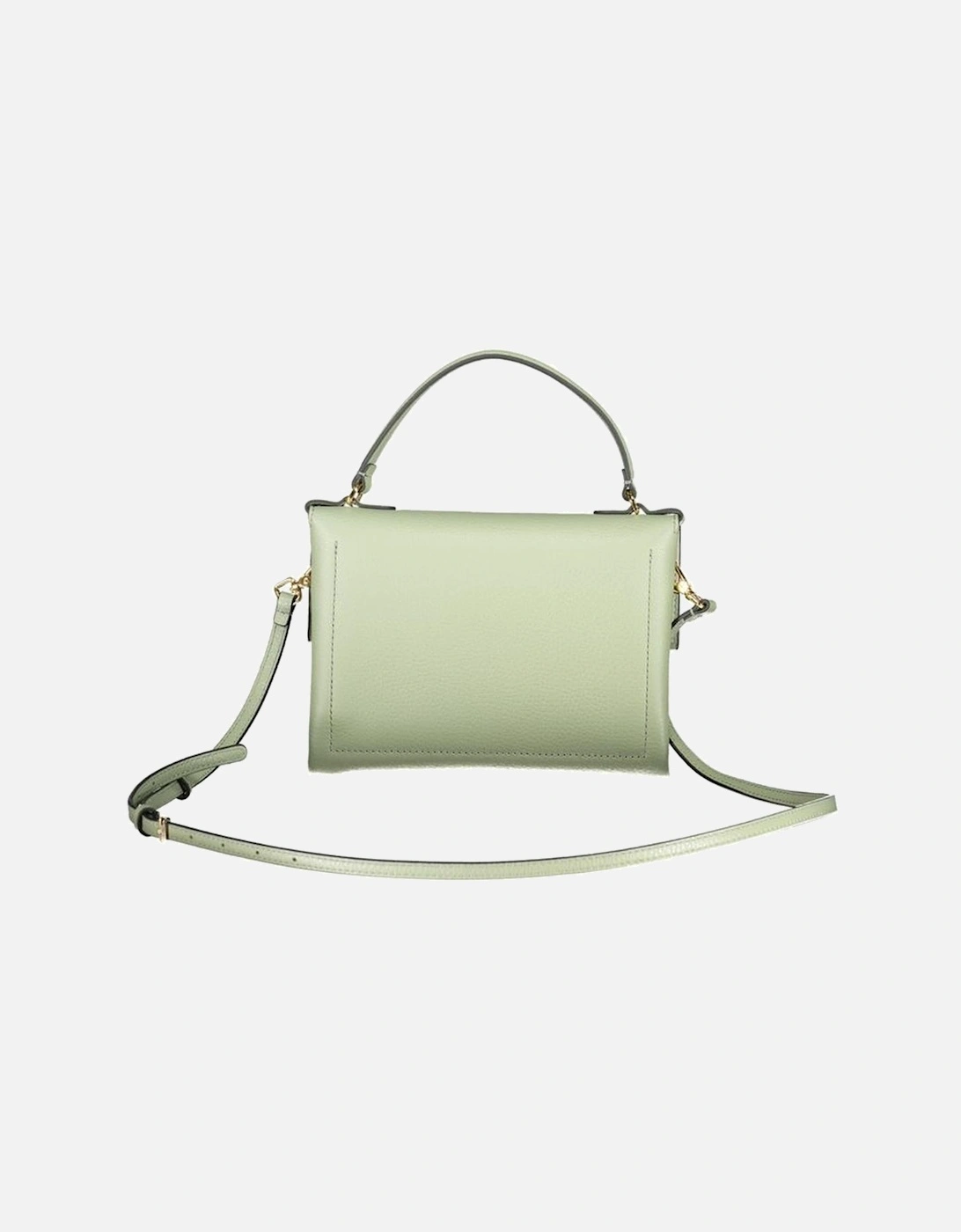 Leather Biker Jacket with Silver Hardware Women - Green Handbags