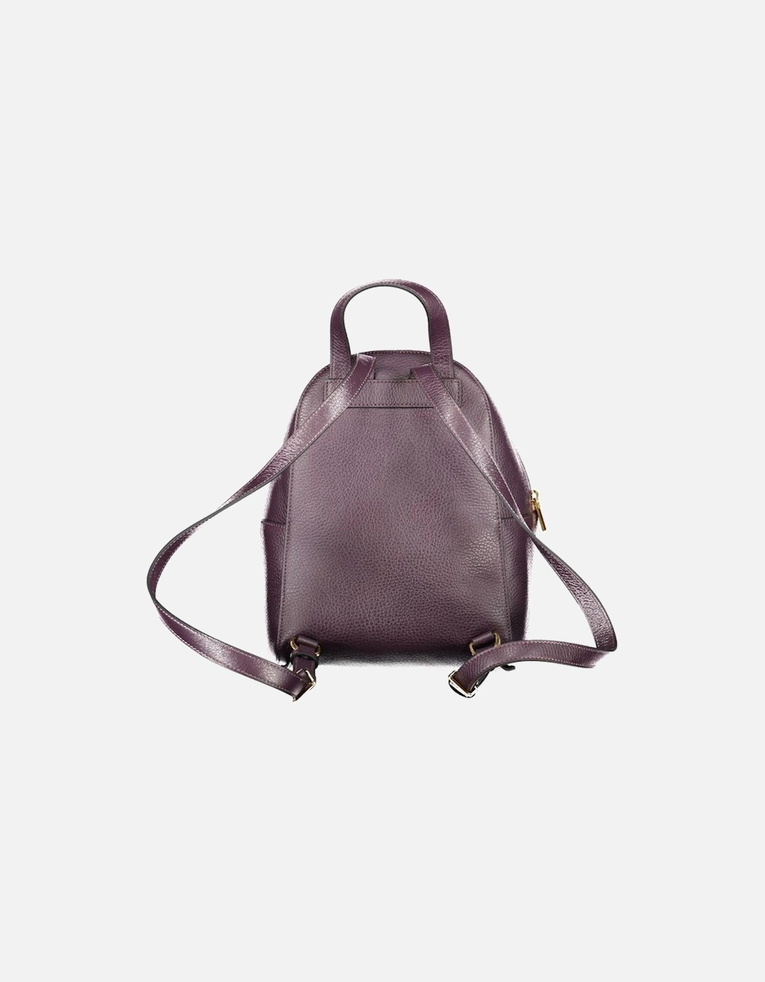 Leather Biker Jacket with Zip Detailing Women - Purple Backpacks