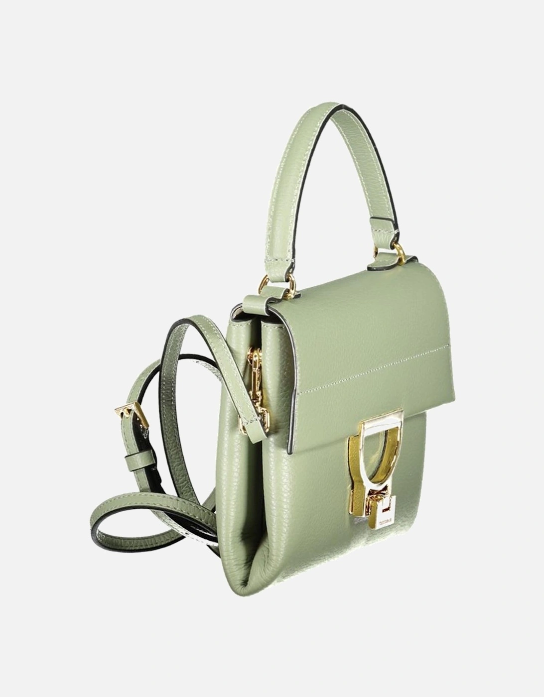 Leather Biker Jacket with Silver Hardware Women - Green Handbags