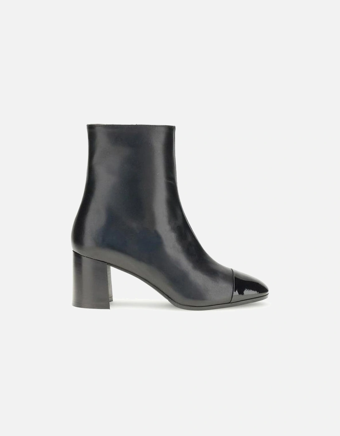 Esprit Leather Ankle Boots with Patent Toe Women - Black, 4 of 3