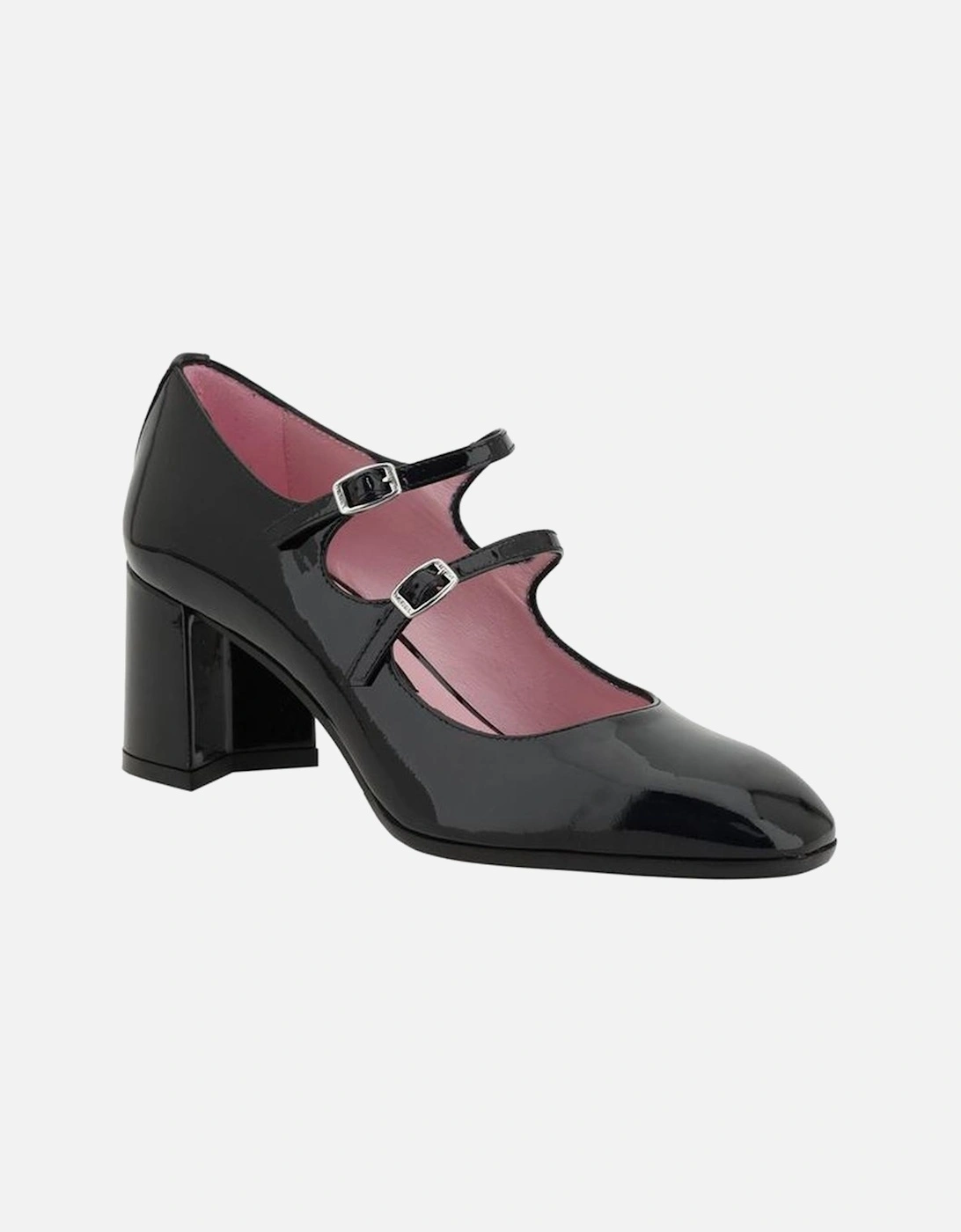 Leather Ankle Boots with Block Heel Women - Black Pumps