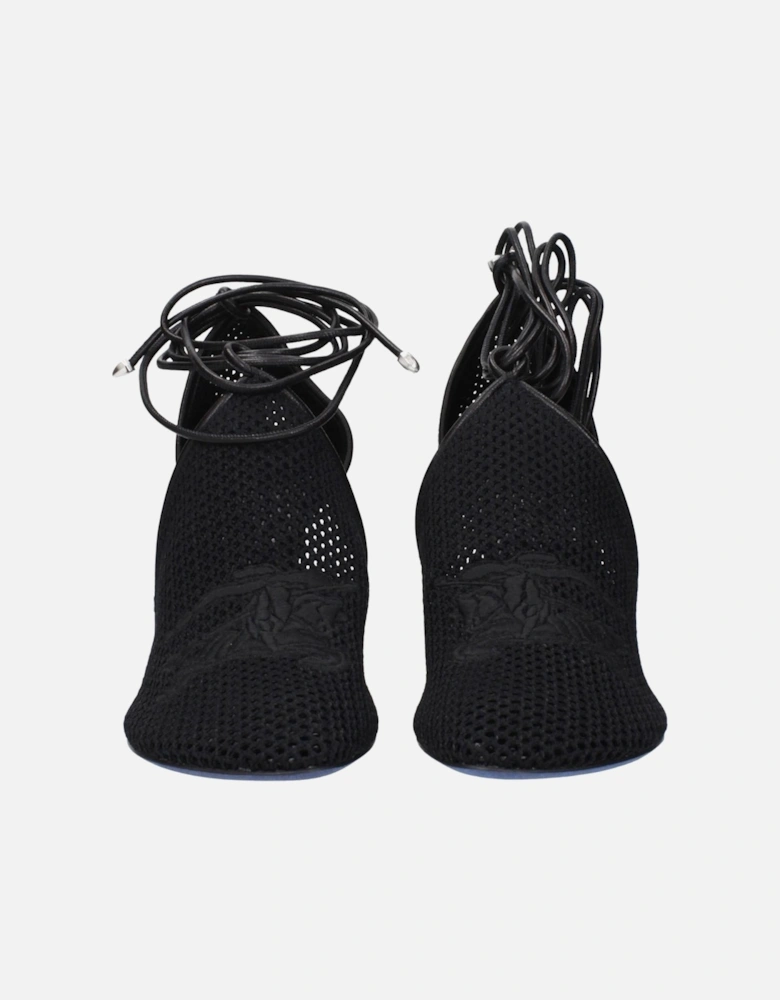 Leather Platform Ankle Boots with Zipper Detailing Women - Black