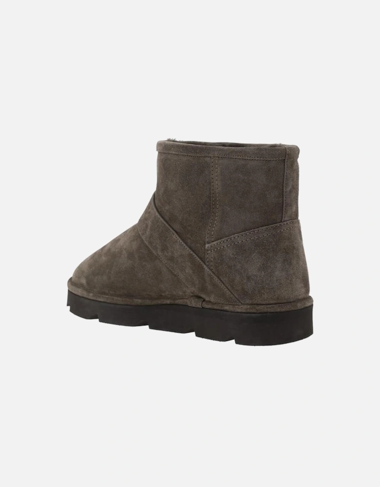 Leather Lace-Up Ankle Boots Women - Brown