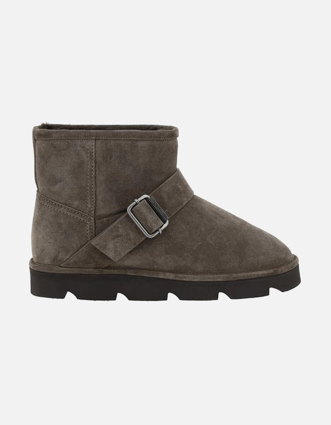 Leather Lace-Up Ankle Boots Women - Brown, 4 of 3