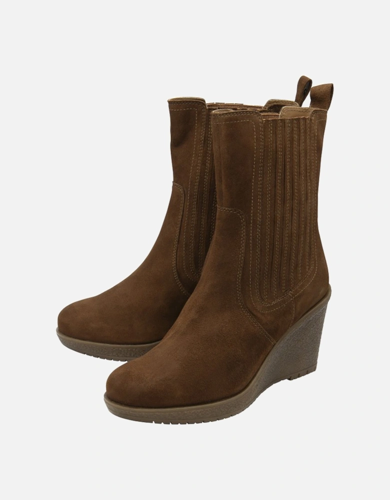 Calvay Wedge Heeled Ankle Boots