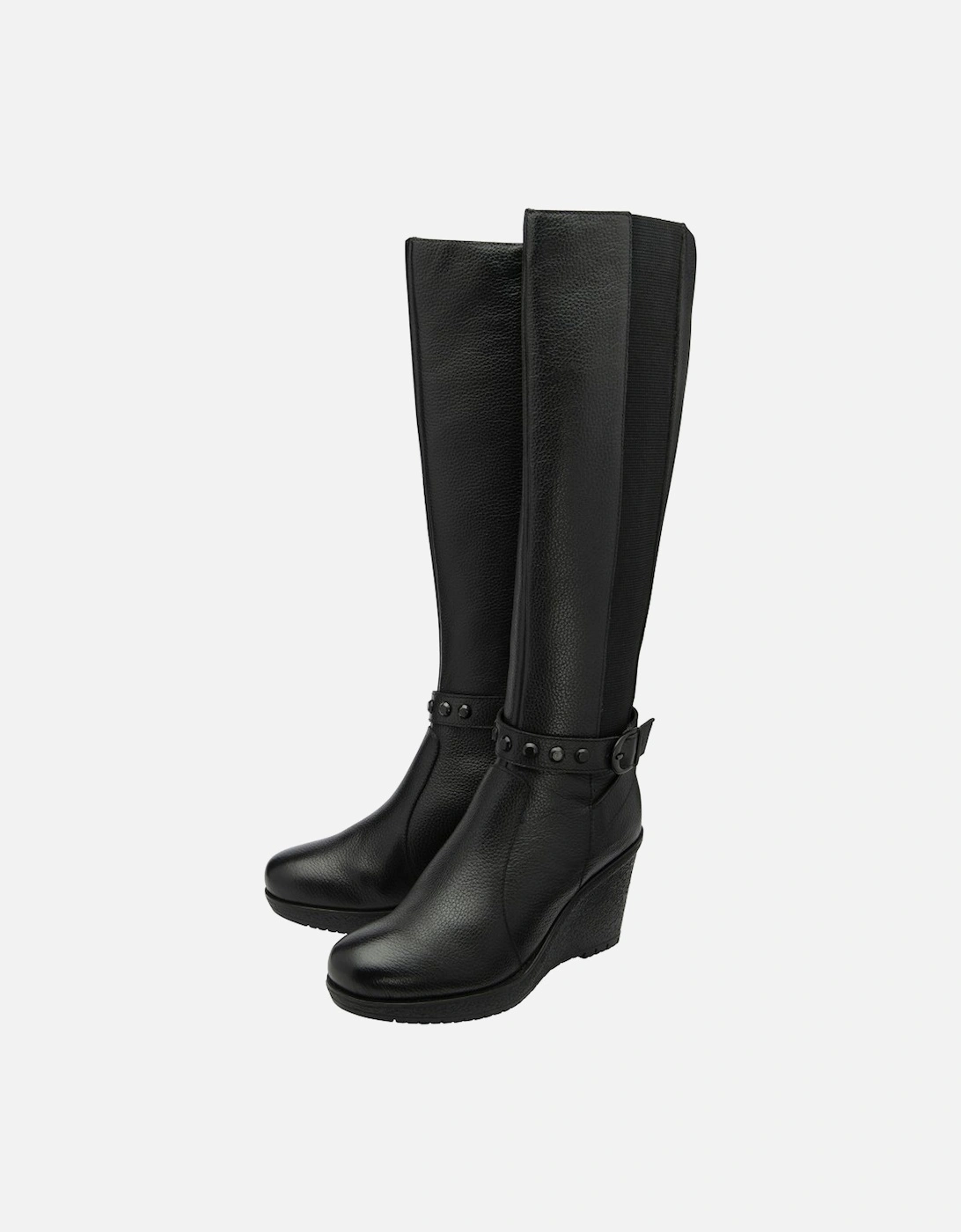 Arkle Womens Knee High Wedge Boots