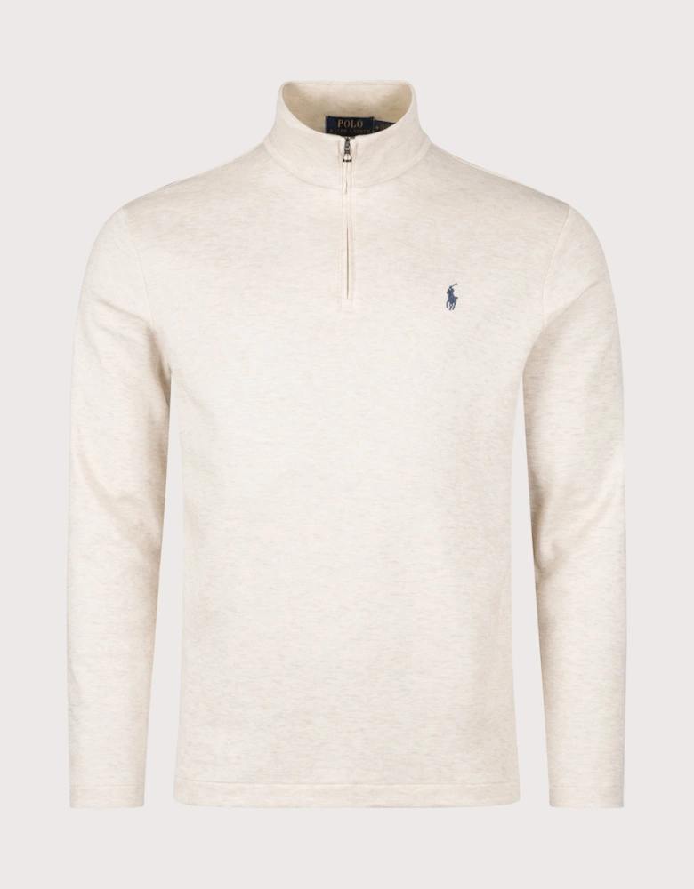 Jacquard Quarter Zip Sweatshirt