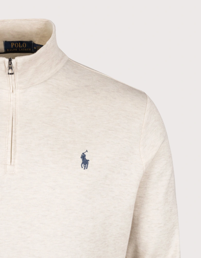Jacquard Quarter Zip Sweatshirt