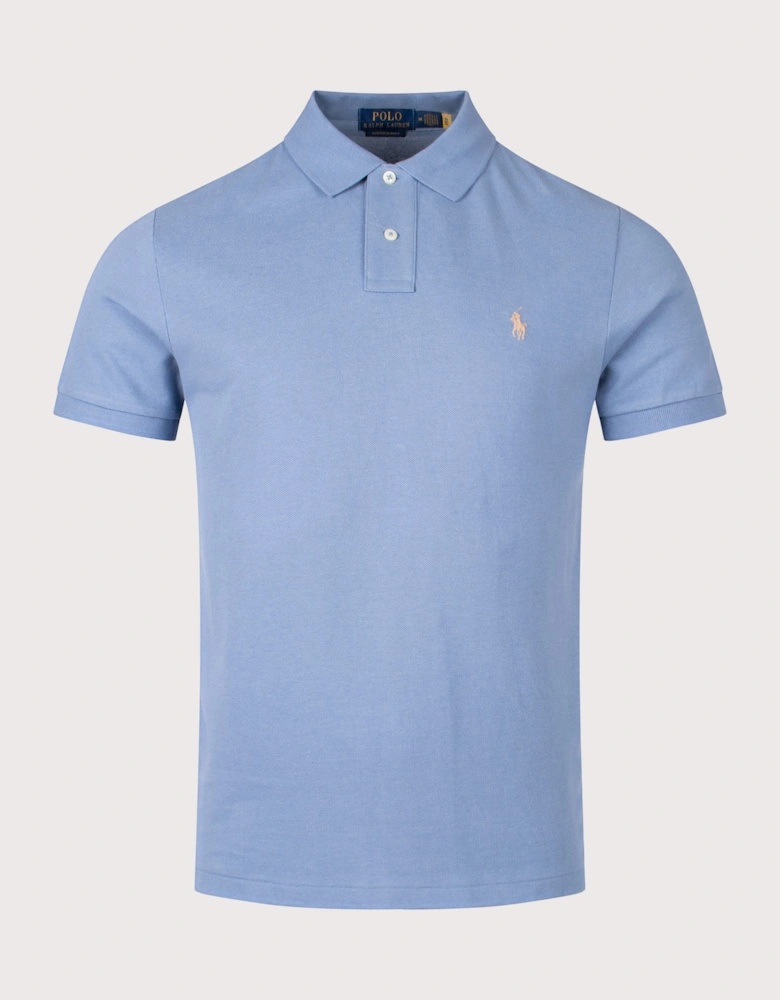 Custom Slim Fit Mesh Polo Shirt