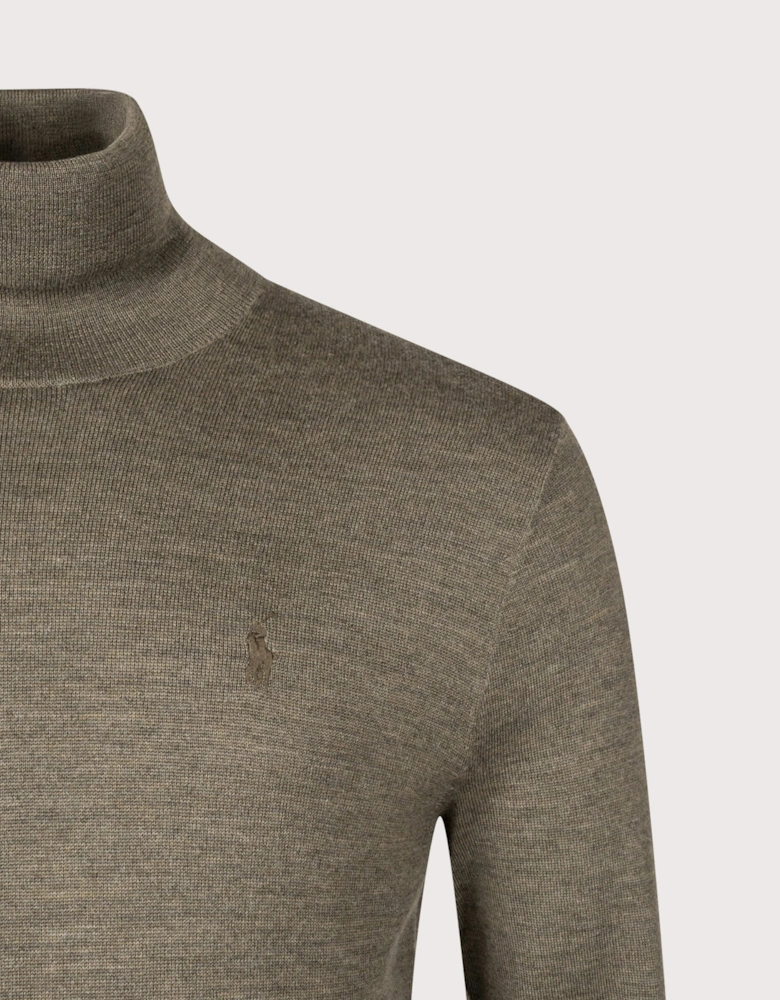 Wool Turtleneck Sweatshirt