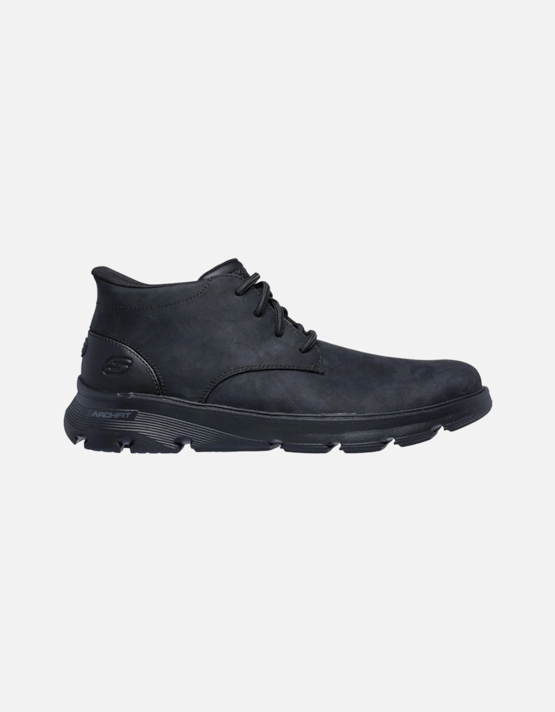 Arch Fit Garza Ridley Leather Men's Black Ankle Boots