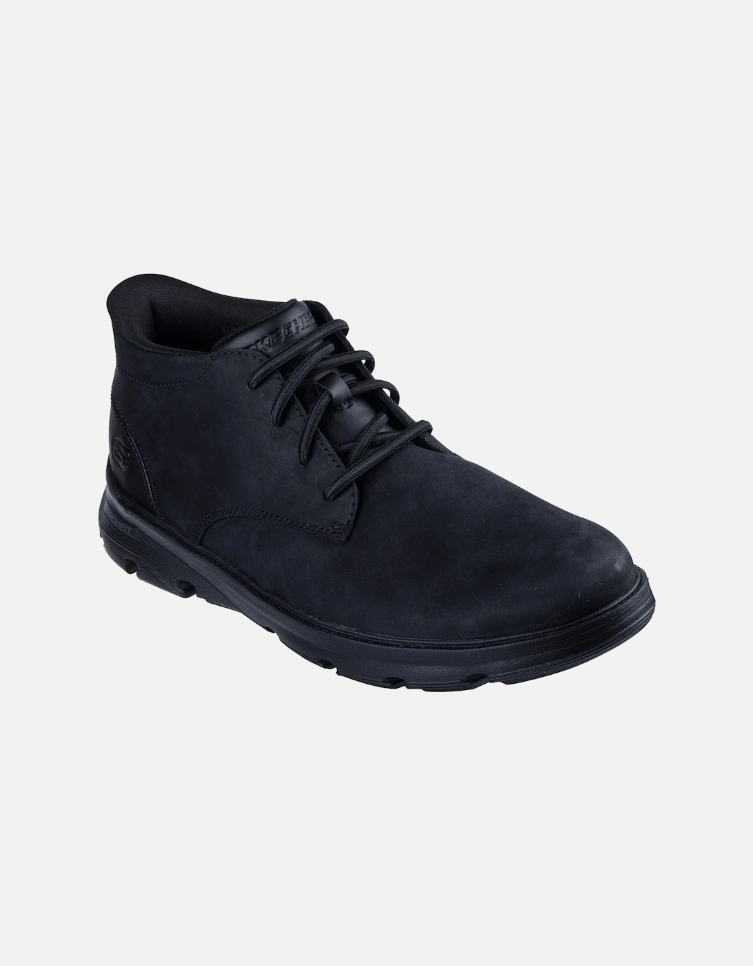 Arch Fit Garza Ridley Leather Men's Black Ankle Boots, 3 of 2