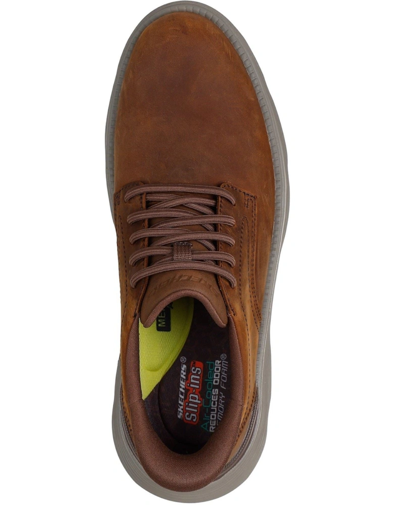Garza Duran Leather Men's Dark Brown Lace-Up Shoes