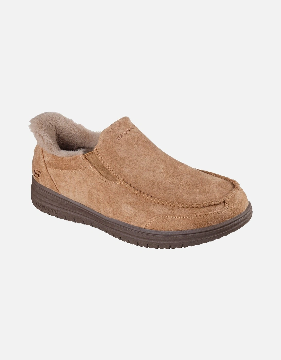 Murette Scofield Textile Men's Tan Slippers, 3 of 2