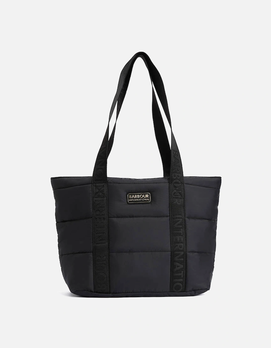 Monaco Womens Quilted Tote Bag - Black/Black, 2 of 1