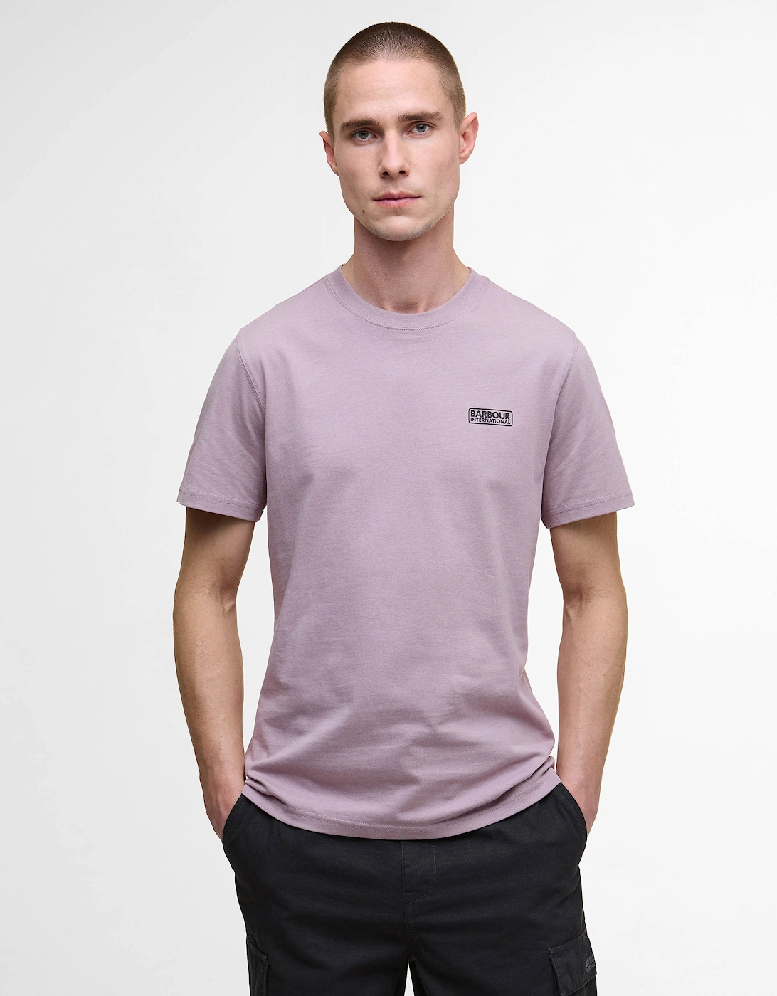 Small Logo Mens T-Shirt - Elderberry, 2 of 1