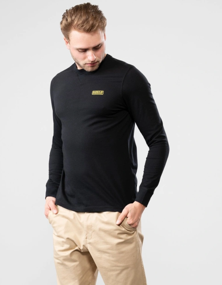 Logo Mens Long Sleeve T-Shirt - Black
