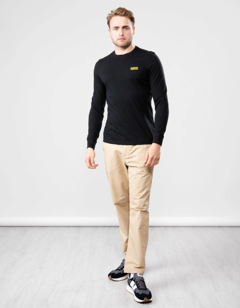 Logo Mens Long Sleeve T-Shirt - Black