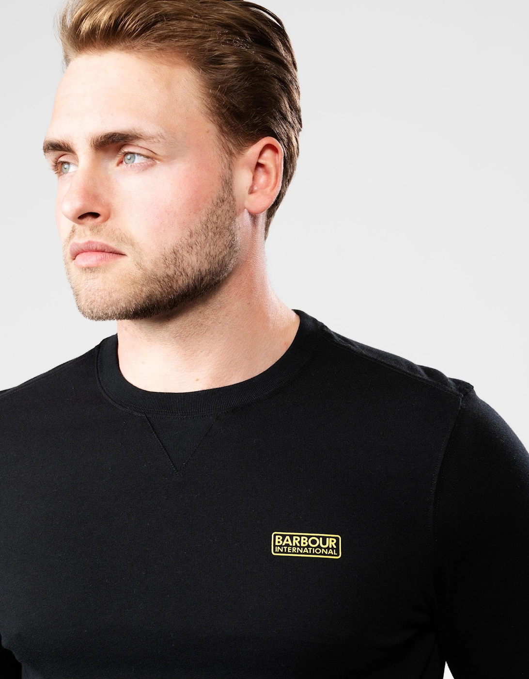 Logo Mens Long Sleeve T-Shirt - Black