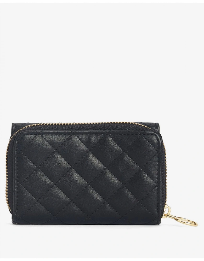 Aurora Womens Tri-Fold Purse - Black