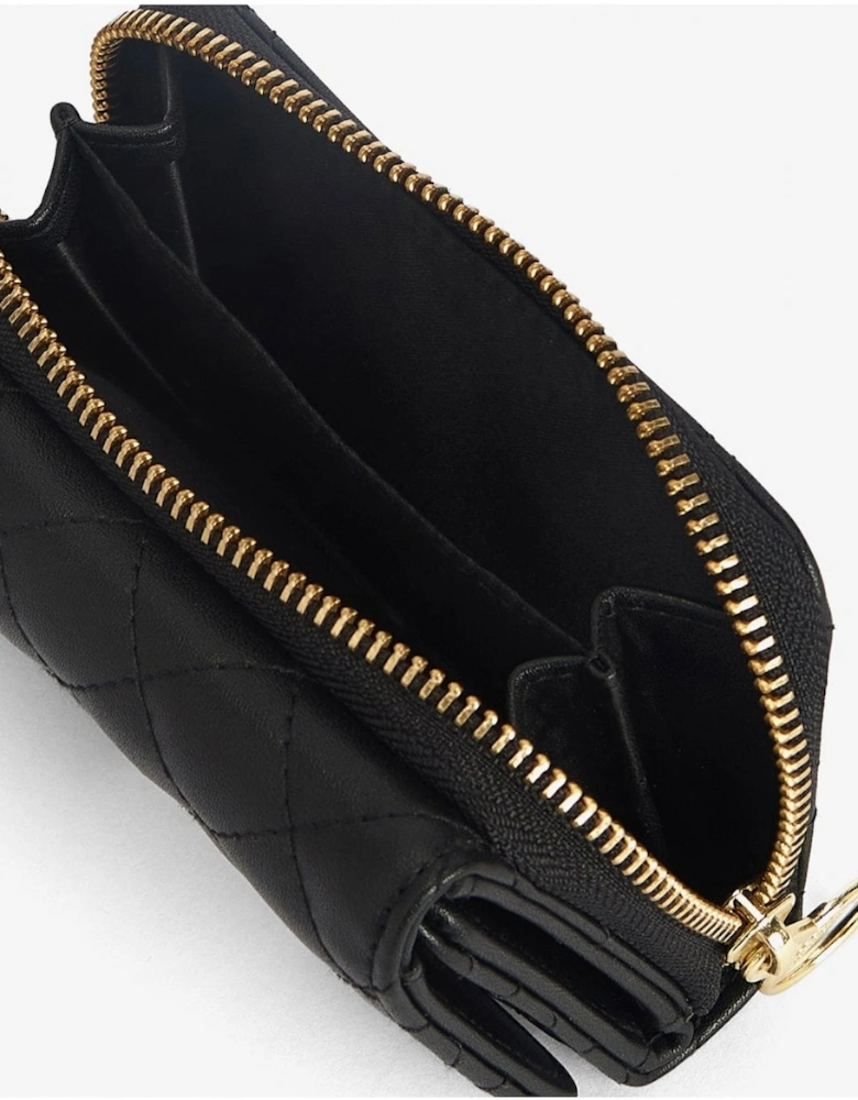 Aurora Womens Tri-Fold Purse - Black
