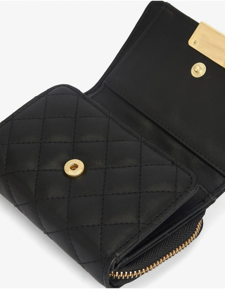 Aurora Womens Tri-Fold Purse - Black