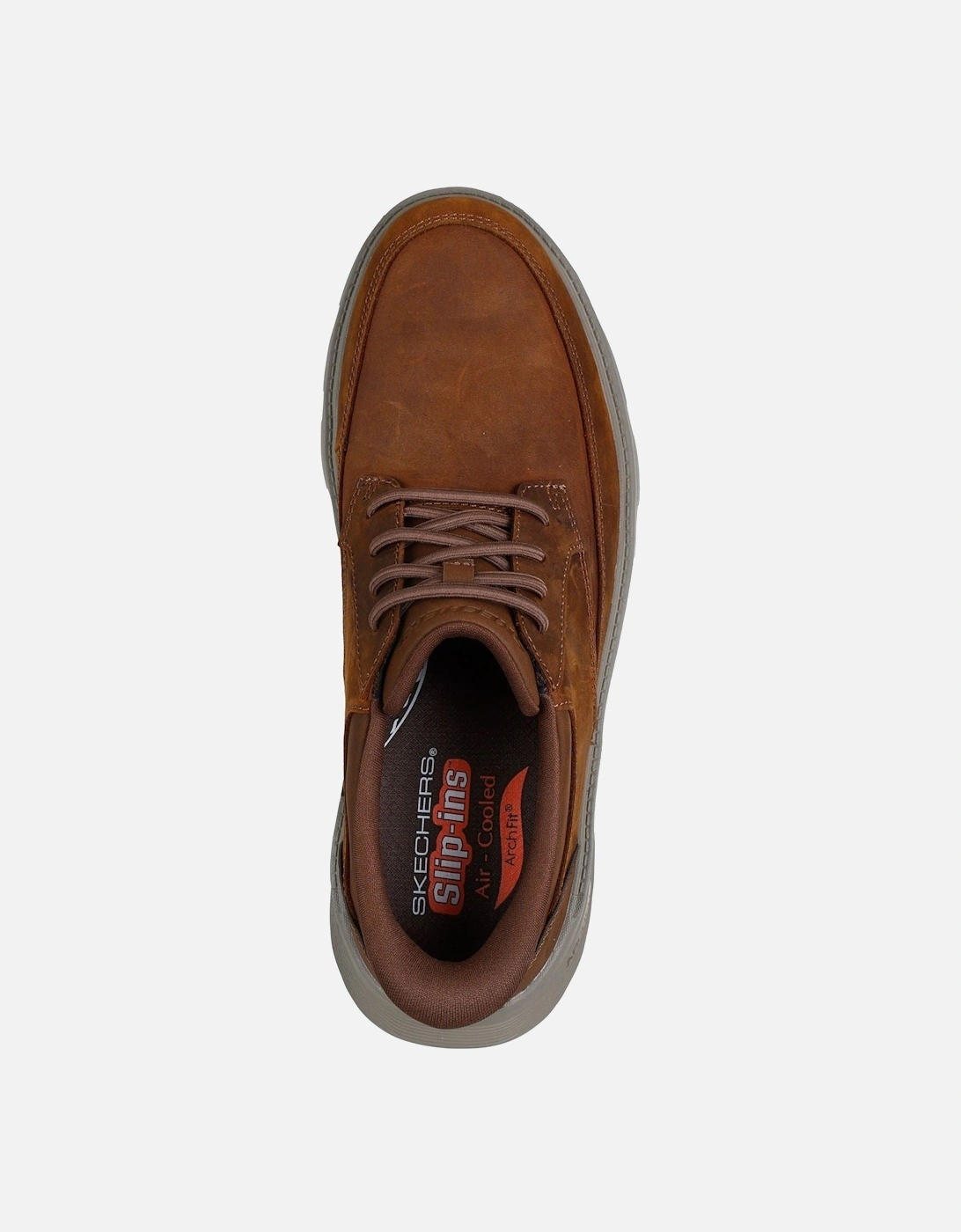 Arch Fit Garza Rowan Leather Men's Dark Brown Lace-Up Shoes