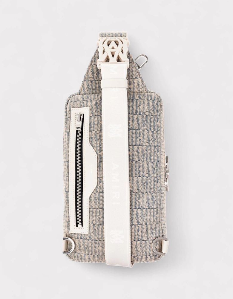 Jacquard Denim Sling Bag
