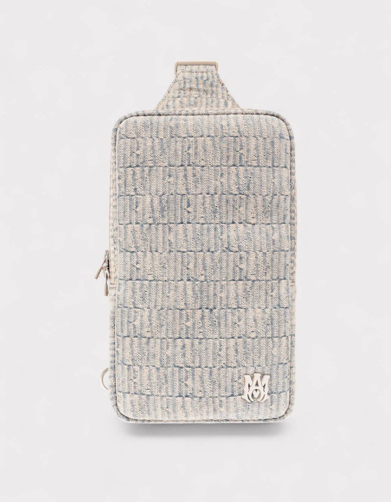 Jacquard Denim Sling Bag