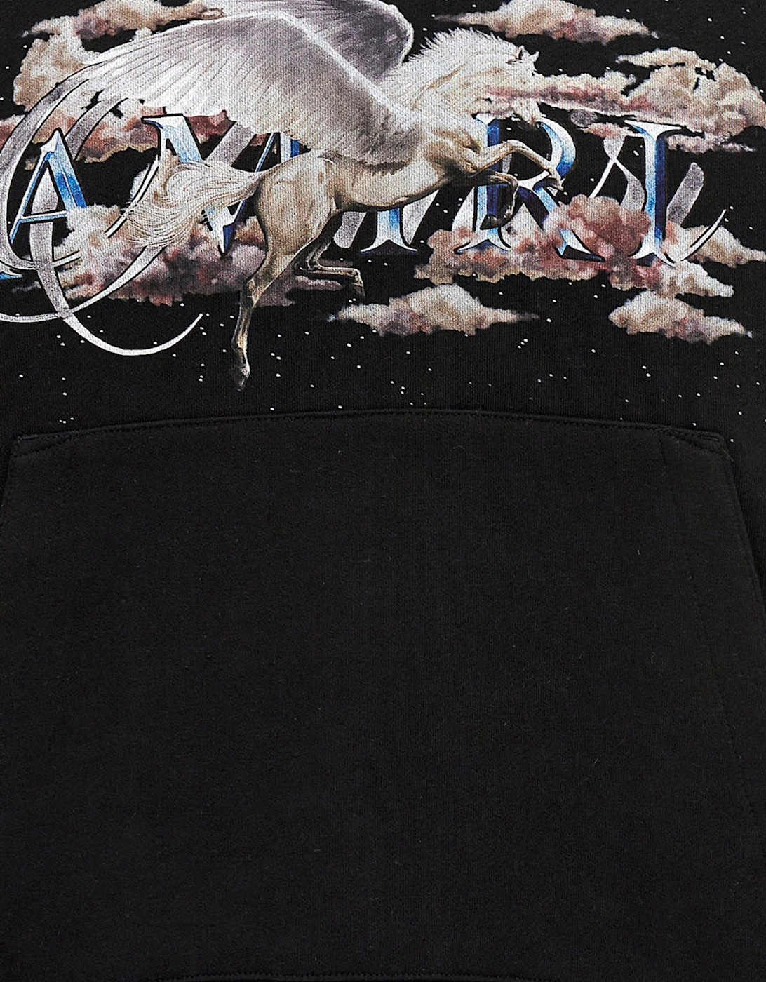 Pegasus Script Hoodie Black