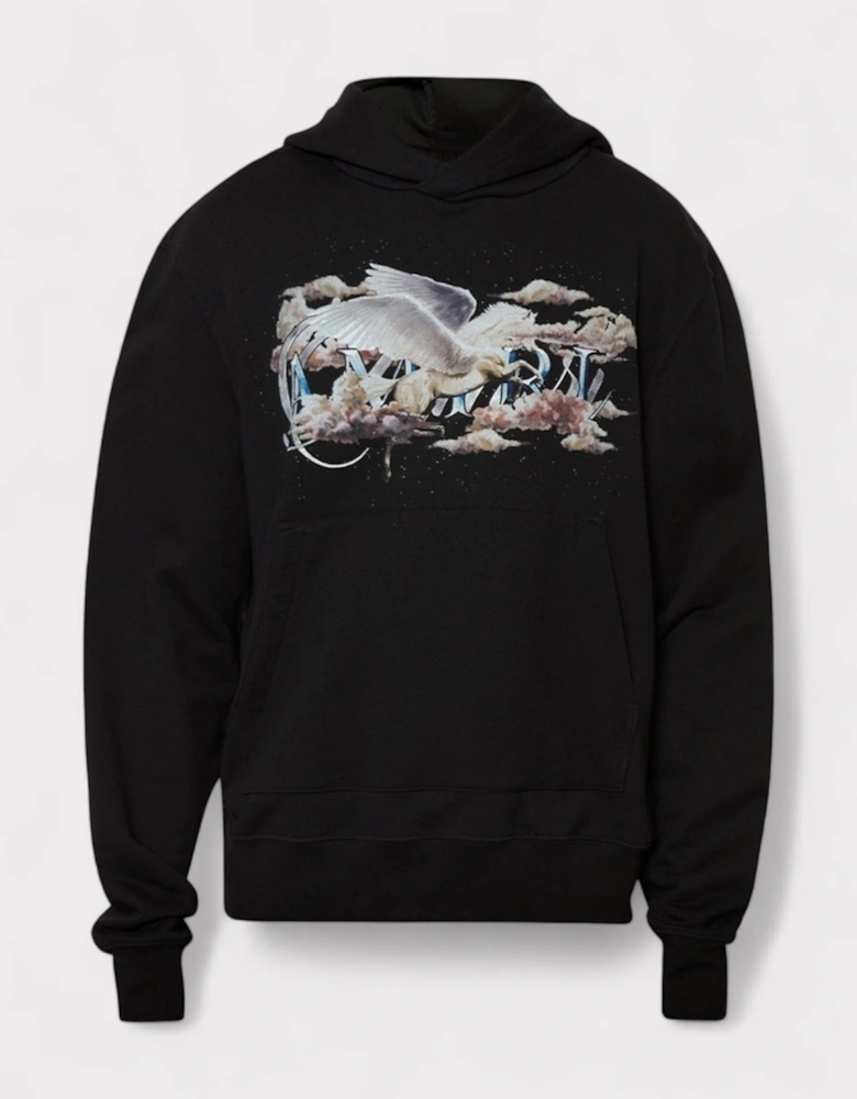 Pegasus Script Hoodie Black