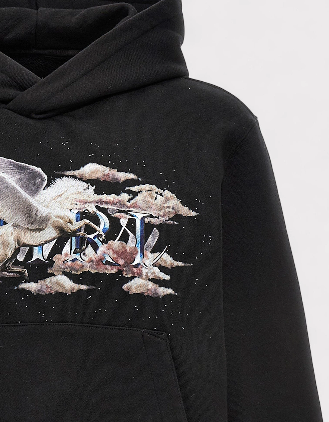 Pegasus Script Hoodie Black