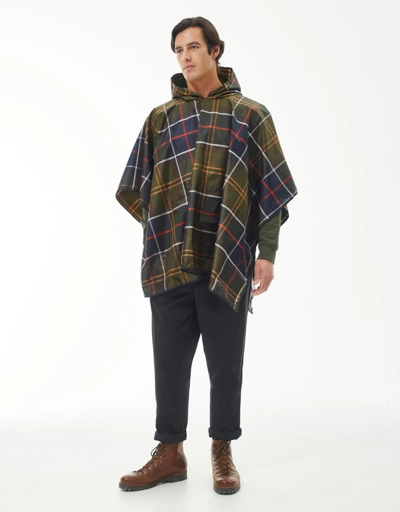 Unisex Tartan Showerproof Poncho - Classic Tartan