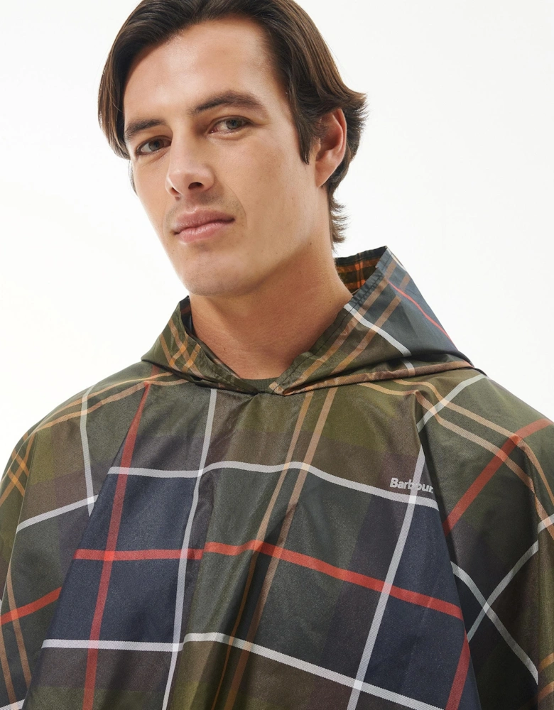 Unisex Tartan Showerproof Poncho - Classic Tartan