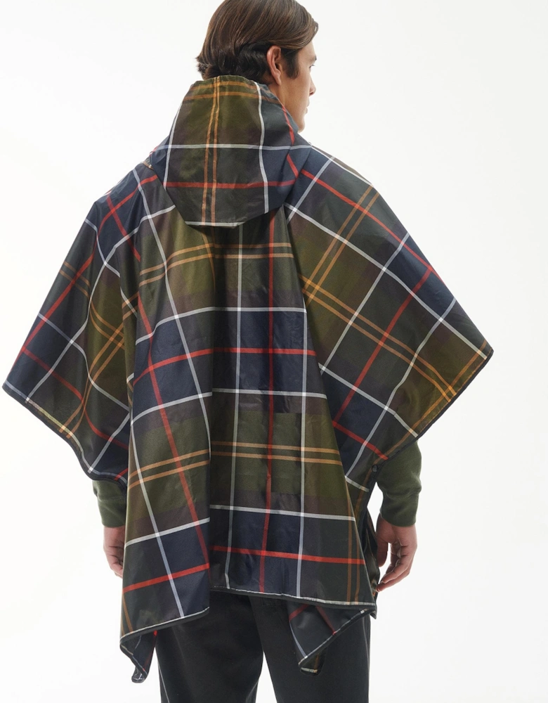Unisex Tartan Showerproof Poncho - Classic Tartan