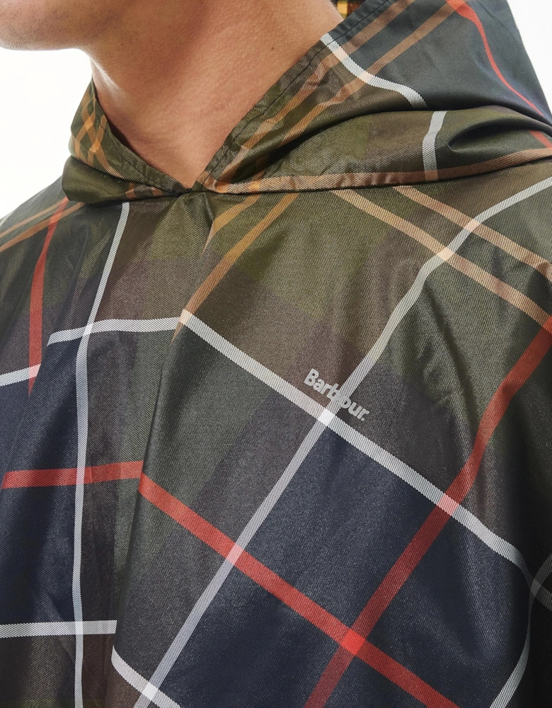 Unisex Tartan Showerproof Poncho - Classic Tartan
