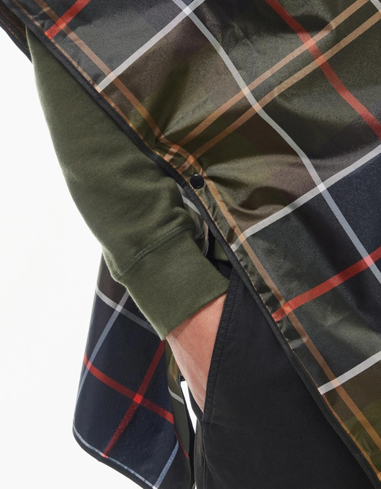 Unisex Tartan Showerproof Poncho - Classic Tartan