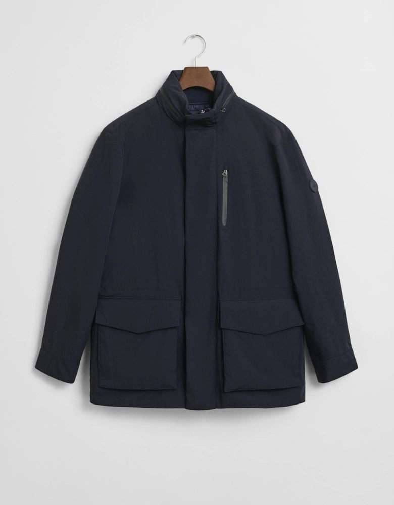 Mens Double Mid Length Jacket - 433 Evening Blue