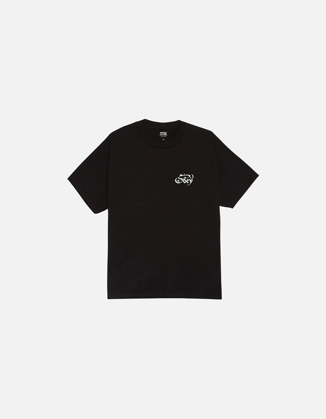 Men's Obey Moon & Stars T-Shirt - Black - Size: 36